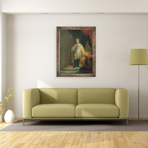 Tablou inramat - Vladimir Lukich Borovikovsky - Portretul imparatului Paul I 1754-1801, 60 x 80 cm - Img 2