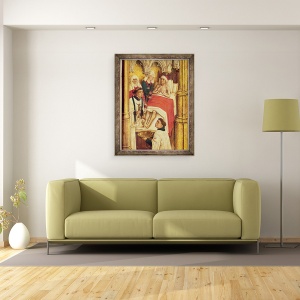 Tablou inramat - Vrancke van der Stockt - Triptic al Izbavirii, Sacramentul Unchirii Extreme, 60 x 80 cm - Img 2