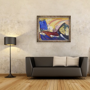 Tablou inramat - Wassily Kandinsky - Pictura cu Troica, 18 ianuarie, 60 x 80 cm - Img 2