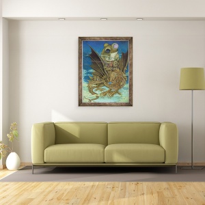 Tablou inramat - Wayne Anderson - Pamantul s-a apropiat, 70 x 90 cm - Img 2
