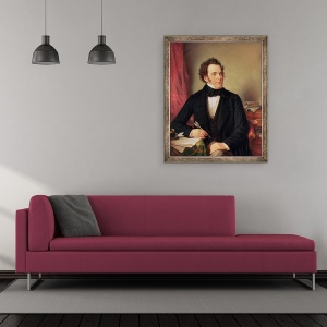 Tablou inramat - Wilhelm August Rieder - Franz Peter Schubert, 50 x 60 cm - Img 2