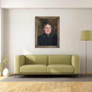 Tablou inramat - Wilhelm Maria Hubertus Leibl - Felicia Kirchdorffer, nepoata artistului, 60 x 80 cm - Img 2