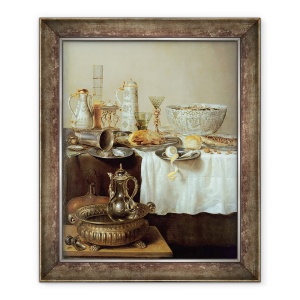 Tablou inramat - Willem Claesz. Heda - Micul dejun inca de viata, 50 x 60 cm