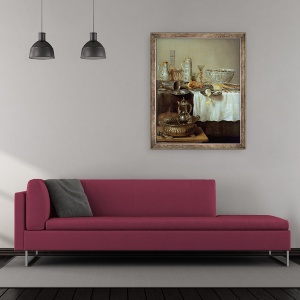Tablou inramat - Willem Claesz. Heda - Micul dejun inca de viata, 50 x 60 cm - Img 2