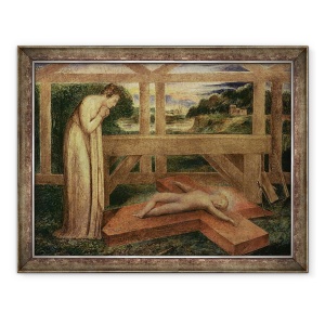 Tablou inramat - William Blake - Copilul Hristos adormit pe o cruce, 70 x 90 cm