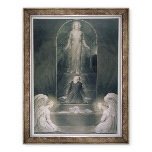 Tablou inramat - William Blake - Maria Magdalena la Mormant, 60 x 80 cm