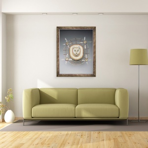Tablou inramat - Yupik culture - Masca reprezentand un spirit de urs, 60 x 80 cm - Img 2