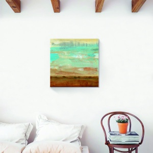 tablou decorativ canvas abstract maro deschis 60x60 cm