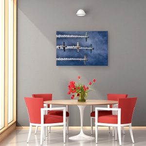Tablou canvas - Aerostarurile, Avion, Airshow, Norvegia, Bergen, Yak50, 40 x 60 cm - Img 4