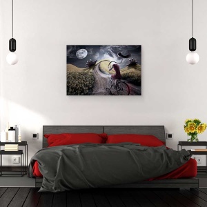 Tablou canvas - Aiurit, Joc de la Cuvinte, Ireal, Distorsiune, Montaj, 60 x 90 cm - Img 3