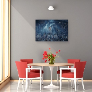 Tablou canvas - Albastru, Oras, New York, SUA, 60 x 90 cm - Img 4