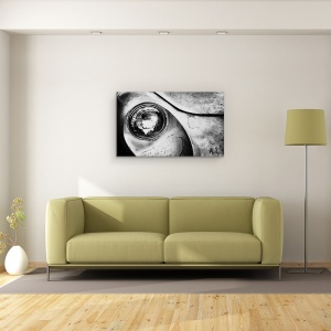 Tablou canvas - Alfa Romeo, Masina, Alb-Negru, Abstract, 50 x 80 cm - Img 2