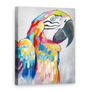 Tablou canvas - Animale, Diverse, Papagal Colorat, Pictura, 60 x 80 cm