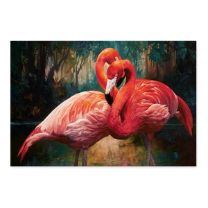 Tablou Canvas - Animale, Pasari, Flamingo roz, 80 x 120 cm