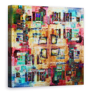 Tablou Canvas - Annecy 4, Colorat, Abstract, 60 x 60 cm