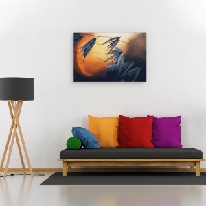 Tablou canvas - Apus de Soare, Seminte, Macro, Semanatura, 40 x 60 cm - Img 2