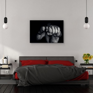Tablou canvas - Aripa stanga, Sport, Pumn, Boxer, Actiune, 40 x 60 cm - Img 3