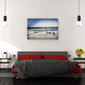 Tablou canvas - Atinge Soarele, Nisip, Dune, Lemn De Plus, Plaja, Peisaj, 60 x 90 cm - Img 3