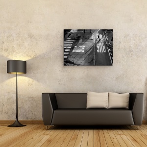 Tablou canvas - Autobuz, Autobuz, Strada, Ocupat, Trecere De Pietoni, Linii, 50 x 70 cm - Img 2