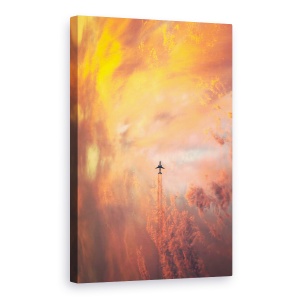Tablou canvas - Avion, Cer, Peisaj, Actiune, 40 x 60 cm