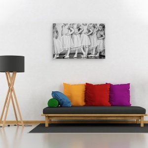 Tablou canvas - Balerina, Performanta, Alb-Negru, Copil, Fata, 60 x 90 cm - Img 2