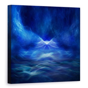 Tablou canvas - Basm, Albastru, Apa, Fum, Abstract, 60 x 60 cm