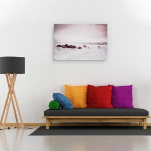 Tablou canvas - Bile De Sticla, Peisaj, Val, Calm, Ocean, Stanci, 60 x 90 cm - Img 2