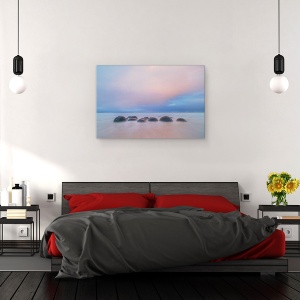 Tablou canvas - Bolovani Moeraki, Culori Pastelate, 40 x 60 cm - Img 3
