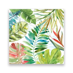 Tablou Canvas - Botanica, Verde, Frunze, Pictura, 60 x 60 cm