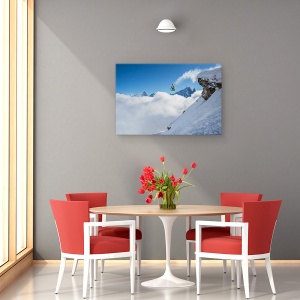 Tablou canvas - Bucla Lincoln , Actiune, Sport, Schi, Schior, 60 x 90 cm - Img 4
