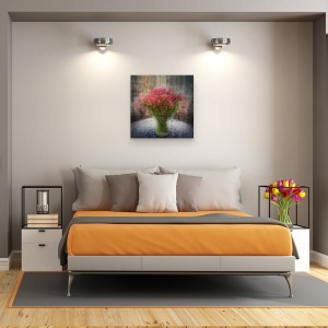 Tablou canvas - Bucurie, Natura Moarta, Vaza, Floare, 90 x 90 cm - Img 3