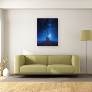 Tablou canvas - Calea Lactee, Arizona, Navajo, Tribal, Parc, Vest, 60 x 80 cm - Img 2