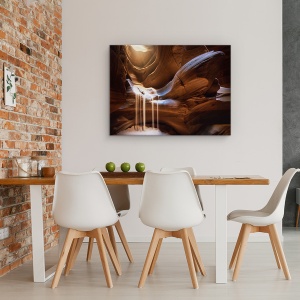 Tablou canvas - Cascada Antelope, Arizona, Canion, Gresie, Antilopa, Peisaj, 75 x 100 cm - Img 4