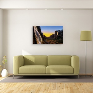 Tablou canvas - Cascada Dubla, Yosemite, Licurici, Cadere, California, 50 x 80 cm - Img 2