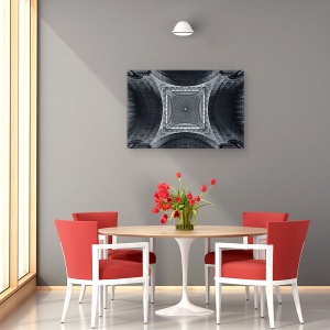 Tablou canvas - Catedrala Railroad, Arhitectura, Belgia, Bruxelles, Plafon, 40 x 60 cm - Img 4