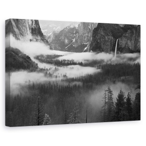 Tablou canvas - Ceata Plutind In Valea Yosemite, Peisaj, California, Statele Unite Ale Americii, 40 x 60 cm