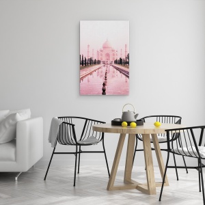 Tablou canvas - Cladiri, Taj Mahal, India, Lumina Roz, 60 x 90 cm - Img 4