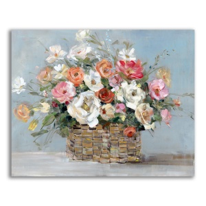 Tablou Canvas - Cos de flori, Floare, Primavara, Color, 60 x 75 cm