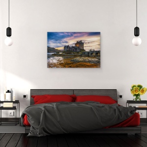 Tablou canvas - Culori Halloween, Castel, Vechi, Istorie, Pod, 60 x 90 cm - Img 3