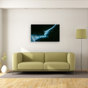 Tablou canvas - Dansuri Cu Valuri, Animal, Fauna, Lac, Magadi, Model, 50 x 80 cm - Img 2