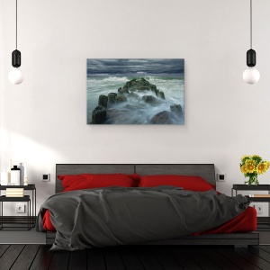Tablou canvas - Dig, Peisaj, Kulagin, Val, Furtuna, Marea Baltica, 60 x 90 cm - Img 3