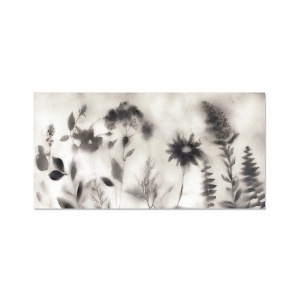 Tablou Canvas - Dimineata, Ceata, Flori salbatice, Primavara, Uimitor, 50 x 100 cm