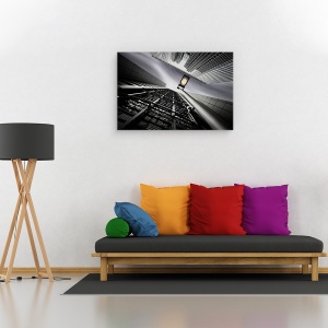 Tablou canvas - Din Otel, Arhitectura, Japonia, Perspectiva, Cladire, 60 x 90 cm - Img 2