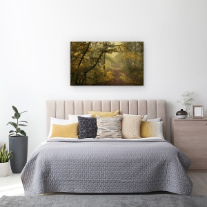 Tablou canvas - Dincolo De Vise Si Culoare, Pasiune, Peisaj, Padure, Vara, Cale, 50 x 80 cm - Img 3
