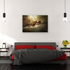 Tablou canvas - Diversitate, Pasari, Pretuire, Conceptual, Pesti, Viata, 60 x 90 cm - Img 3