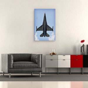 Tablou canvas - Doar Peste Capul Meu, Aviatie, Avion, Aerobatic, 60 x 90 cm - Img 2