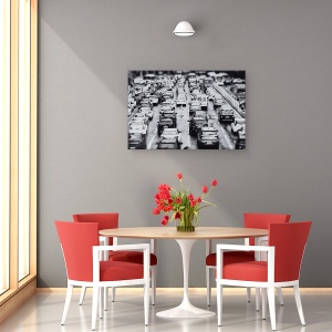 Tablou canvas - Drumul, Strada, Drum, Femeie, Masina, Trafic, 60 x 90 cm - Img 4