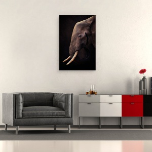Tablou canvas - Elefant, Colti, Intelept, Cunoastere, 40 x 60 cm - Img 2