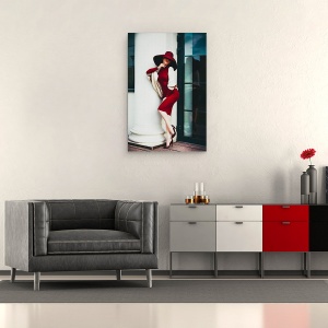 Tablou canvas - Eleganta Este Singura Frumusete Care Nu Se Estompeaza Niciodata, Gratios, Moda, 60 x 90 cm - Img 2