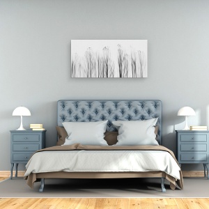Tablou canvas - Fara Motiv, Portugalia, Alb-Negru, Copaci, Moale, 50 x 100 cm - Img 3